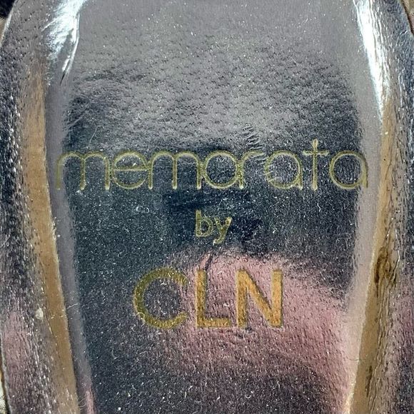 Memorato By CLN Women’s Sz 37 Brown Faux Snake Skin Open Toe Slingback Heels - Picture 10 of 10